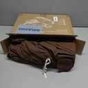 MooMee Bedding Duvet Cover Set 100% Washed Cotton Linen Like Textured Breathable Durable Soft Comfy (Solid Cocoa Brown, Queen 90"x90")