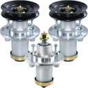 GELASKA 3 Pack 539112170 Spindle Assembly with 532174375 Pulley Replaces Husqvarna 539112170 Mandrel Assembly, 539107521 for Husqvarna 48" 52" GT52XLS GTH24V52LS YTH24V48LS YT48XLS GT48XLS Decks