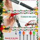 IDEAALS 10 Pack Jumbo Multicolor Plug in C9 Christmas Lights OutdoorLED Pathway Lights Waterproof, Strawberry Light Christmas Decorations Outdoor for Walkway Party Patio Garden Lawn Yard Decor