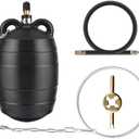 Inflatable Pipe Test Plug, with 19.7 Inch Quick-Install Rubber Extension Hose and Anti-Fall Iron Ring, Rubber Plumbing Balloon (3 inch)