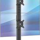 AX WABER Dual Monitor Stand Vertical Stack Screen Free-Standing Desk Mount Arm Riser Fits Two 13 to 34 Inch Computer Monitors with Swivel,Tilt, Height Adjustable,VESA Stand 100x100mm, 75x75mm AX05TB02