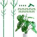 Plant Support Stakes,Adjustable Height Branch Shape Plant rods for Small &Medium Monstera 2 3 4 Fee Tall Support Sticks for Climbing Plants,Garden Accessories,Alternative to Moss Poles,2 Sets 51"