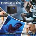 Cold Plunge Chiller, 1/3 HP Ice Bath Water Chiller for Cold Plunge Tub with Built-in Filter & Pump, Submersible Pump, Insulated Hoses, Ideal for Therapy Recovery 110V