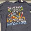 Scrapbooking Shirt Crafty Gift T-Shirt (Large, Asphalt Grey)