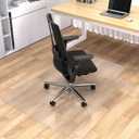 Office Chair Mat for Hardwood Floor, 36"x48" Clear Desk Chair Mat Easy Glide for Rolling Chair, Heavy Duty Vinyl Floor Protector Mat for Home or Office, Easy Clean and Flat Without Curling, 36"×48" Rectangle with Lip