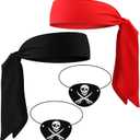 2 x Scotamalone Halloweens Pirate-Accessories for Men Women Pirate-Party Favors Supplies