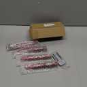 6.5 Inch flameless Candles with Remote Control and Timer Set of 4 LED Flickering Battery Operated Plastic Taper Candles for Wedding Party Easter Gift(Red)