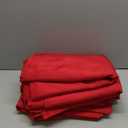 sancua Red Tablecloths for 6 Foot Rectangle Tables, 8 Pack - Washable Polyester Fabric Table Cloth for Wedding Christmas Party, Birthday, Banquet Reception, 54x108 Inch
