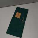 Solino Home 100% Pure Linen Dark Green Table Runner 48 Inches - 14 x 48 Inch for Coffee Tables, Dresser - Sonoma Collection