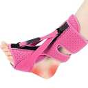ANSUSIC Plantar Fasciitis Night Splint-Upgrade 3 Adjustable Planter Facetious Relief Brace, Plantar Fasciitis Relief Women Men Straps, Support Relief Foot Drop Achilles Tendonitis Day Night(Pink-1PC)