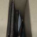 Edergoo Wooden Crates 2 Pack, Rustic Handmade Wood Crate with Handles, Durable Large Wooden Crates for Display & Decor, Brown