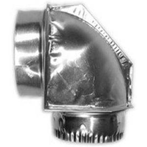 Builders Best 010161 4" 90 Aluminum Close Elbow