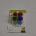 True Starburst: Silicone Bottle Silicone & Plastic Stoppers, 4 Cones, Multi Color,705
