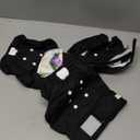 wegreeco Washable Female Dog Diapers Highly Absorbent Reusable Diapers for Dog in Heat Dog Period Diapers, 3 Pack (Black,Large