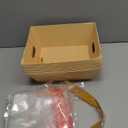 10PACK Empty Gift Basket Set, 11.8x9.8” Thick Kraft Market Tray Gift Basket with 10 Bows 10 Bags Empty Gift Baskets for Christmas Thanksgiving Valentine Easter Wedding Birthday Party Gift Wrapping (Kraft)