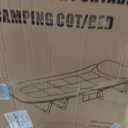 Camping Cot with Mattress, No Assembly Required Heavy Duty Folding Camping Cot for Adults, 550 Lbs Capacity Adjustable Portable Sleeping Bed for Indoor, Outdoor & Patio Use (L''70), L''70in