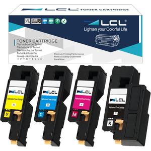 LCL Remanufactured Toner Cartridge Replacement for Xerox 106R01630 106R01627 106R01628 106R01629 for Xerox Phaser 6000 6010 WorkCentre 6015 (4-Pack, Black, Cyan, Magenta,Yellow)