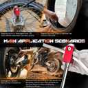 Dirt Bike Tire Changing Tool Kit-Complete Package for Motocross, Enduro, Dirt Bikes 16" to 21" Wheels, Includes 15/17/20/25mm Axles, Colorful