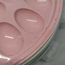 Deviled Egg Container with Lid, 3 Pack Stackable Deviled Egg Platter with Handle, 66-Slot Egg Carrier Tray for Fridge Storage, Easter, Christmas, Parties, Picnic, Dishwasher/Freezer Safe