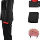 FAZA Yuuji Itadori Cosplay Costume For Men Anime Costume Japanese School Uniform Tops Pants Outfits L
