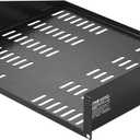 VEVOR 2U Server Rack Shelf - Universal Vented Cantilever Tray for 19 inch Network Equipment Rack & Cabinet, 16" Deep, 50 lbs Weight Capacity, Wall Mount