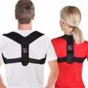 Schiara Posture Corrector for both Men and Women, Comfortable Upper and Back Brace, Adjustable Back Straightener Support for Back, Shoulder and Neck