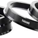 YANANGPARTS 78.1 to108 Black Hub Centric Rings (Pack of 2) Aluminium Alloy Wheel Center Rings Hubrings 108 to 78.1 ID=78.1mm OD=108mm