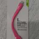CELLCandy Ultra Flexible 6inch Charge and Sync USB-to-Micro USB Cable - PINK