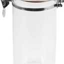 Yardwe Glass Storage Jars Airtight Coffee Canister Food Container 1420ml Sealed Jar with Bamboo Lids