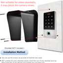 Doorbell Rain Cover Large Metal Access Control Cover Protector Camera Video Doorbell Cold Rolled Steel Shell Outdoor Keypad Shield