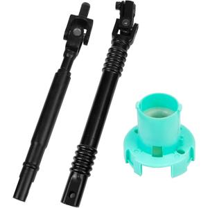 Upper & Lower Intermediate Steering Shaft Column Compatible with Chevy Silverado Avalanche Suburban GMC Sierra Yukon 1500 2500 3500 1999-2006 Replace 25958109 19329330 only fit 4WD