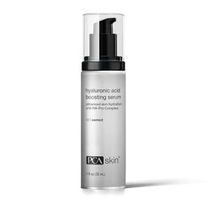 PCA SKIN Hyaluronic Acid Boosting Face Serum, Hyaluronic Acid Serum for Face Made with Niacinamide and Ceramides, Helps Reduce Fine Lines and Wrinkles and Delivers 24-Hour Moisturization, 1 oz Pump, Best By 05, 2026