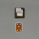 Tensea for iPhone 17 Pro Camera Lens Protector, Metal Aluminum Alloy Tempered Glass Cover Camera Screen Protector Accessories, Case Friendly (Orange Glitter)