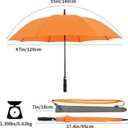 RUMBRELLA Golf Umbrella Large Windproof Umbrellas Auto Open 55IN