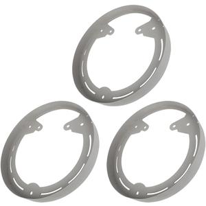 motoparty for Polaris Slingshot Wheel Rings DYI Kit for LED's RAW Aluminum Powdercoated (Gray, 3 PCS)