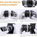 K&F Concept Lens Mount Adapter Canon FD Lens to Fujifilm FX Mount Mirrorless Camera Adapter