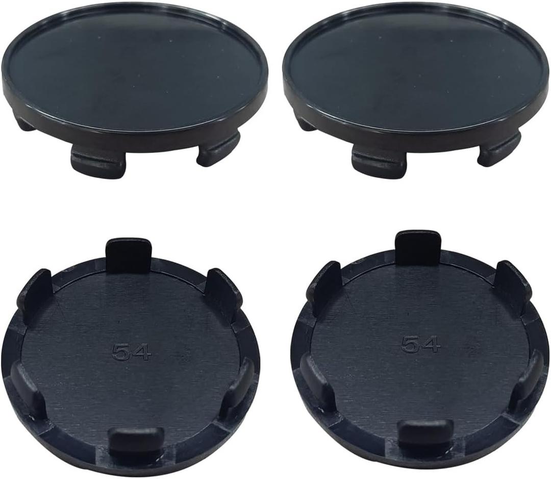 4PCS Wheel Center Cap, Snap-in Plastic Rim Center Hub Caps Cover, 2.12 '' (54mm) Outer Diameter, 1.85 '' (47mm) Inner Diameter, Car Accessories for Car, Truck, SUV (Black)