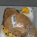 Karister 6Pcs Bald Eagle Plush Toy, Mother Eagle Stuffed Animal with 3 Baby Eagles & 2 Eggs, 16" Cute Soft Stuffed Hawk Plushie for Girls Boys Kids, Christmas Birthday Gift for Bird Lovers