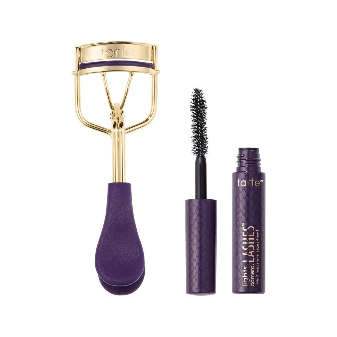 tarte picture perfect eyelash curler  Professional Lash Curler with Mini Travel Size Mascara for Lift & Curl, Ergonomic Pad Design, Easy to Use, Vegan & Cruelty-Free