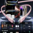 Retractable USB C Charger Wall Plug with 35.5in/90cm Type C Cables Cords,40W Fast Charging Foldable Block Multi Charger for All Devices for iPhone 17/16/15/14/13/12,iPad,Galaxy,Pixel