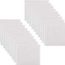 8.5 x 11 Letter Sized Clear Plastic Envelopes with Expanding Gusset Document File Storage Holder 20 Pack Hook Loop Closure