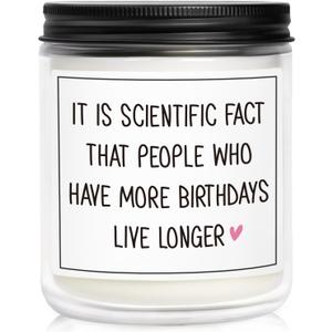 Funny Birthday Candle, Happy Birthday Gifts for Women Men, 60th 70th 80th Birthdays Gifts for Women Men, Bday Present for Grandma Grandpa - Soy Wax Candle 7oz