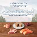 Blue Buffalo Wilderness High Protein, Natural Adult Pate Wet Cat Food Variety Pack, Chicken, Salmon, Duck 3-oz Cans (12 Count- 4 of Each Flavor) (EXP 03/04/28)