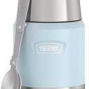 THERMOS ICON Stainless Steel Food Jar with Spoon, 16 Ounce, Glacier