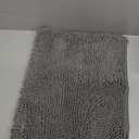 Noahas Bath Rugs 24'' x 16'' Bathroom Rug, Soft Luxury Chenille Bathroom Mats, Non-Slip and Absorbent Throw Rugs for Bath Tub, Plush Microfiber Shower Rug Machine Washable Floor Carpet, Grey
