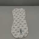 SwaddleMe by Ingenuity Compression Baby Swaddle Pod, Two-Way Zipper for Easy Diaper Changes, Improves Sleep & Calms Startle Reflex, 0-2 Months, 1.0 TOG, 1-Pack - Scribble Elephant