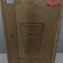 Kante 23 Inch Tall Planter Set of 2, Round Spiral Textured Flower Pots, Decorative Plant Pots for Outdoor Indoor Garden Patio Front Porch (Black)