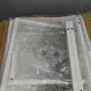 Dresser with Hanging Rack, 4 Drawers Small Closet for Bedroom, Reversible Fabric Kids Chest of Drawers with Clothes Rack, Tall Storage Tower, Sturdy Frame, White, 44''H