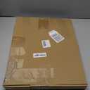 Heesch Hanging Earring Organizer Frame Wall Mounted Jewelry Holder Vintage Rustic Stud Earring Display with Removable Rod and 12 Hooks for Necklaces, Bracelets and Rings (Distressed White)