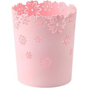 Fancy Round Storage Bucket no Cover Trash can Table Bedside Wastebasket, Pack Of 2